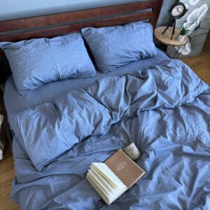 (Постільна білизна Washed Cotton Джинс