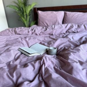 Постільна білизна Washed Cotton бузковий