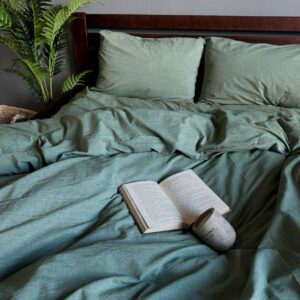 Комплект постільної білизни Washed Cotton оливковий
