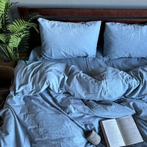 Комплект постільної білизни Washed Cotton блакитний